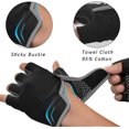 thumbnail image 3 of SZTXJ Cycling Gloves Half Finger Bike Gloves Non-slip Shockproof Gel Mountain Bike Gloves (Grey), 3 of 5