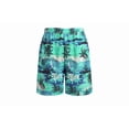 thumbnail image 3 of Arshiner Boys Button Down Hawaiian Sets Casual Summer Short Sleeve Shirt and Shorts Suits Green Printed Palmshadow Clothing 10-11 Years, 3 of 8