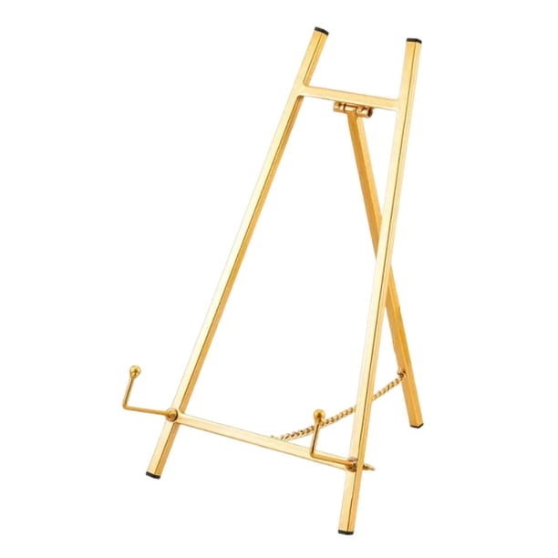 Caballete para letrero de boda, estructura estable, moderno, adorno, decorativo y creativo. Oro