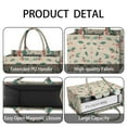 thumbnail image 4 of Large Capacity Tote Bag,Beige Christmas Holly Pattern Handbag Fashion Luxury Tote Bag,15.7"x13"x 5.1" Inches,Laptop Compatible, 4 of 6