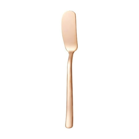 

COFEST 304 Stainless Steel Butter & Cheese Spatula - Wide & Sturdy Baking Tool with Ergonomic Handle Easy to Clean Versatile for Kitchen & Baking Needs Rose Gold