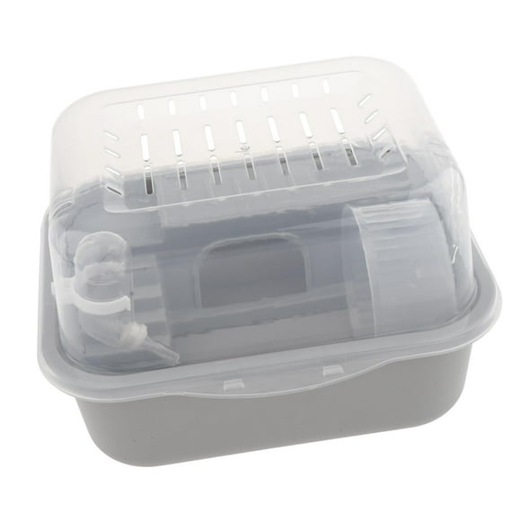 Milaget Hamster Cage Breathable Guinea Pig Cage Habitat for Mice Guinea Pigs Gerbils Gray
