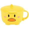 thumbnail image 2 of Duck Ramen Noodles Bowl with Lid Cute Stainless Steel Kitchen Fruit Instant Rice Soup Double-Layer Tableware 2, 2 of 4