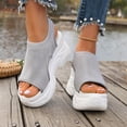 thumbnail image 5 of Dakaela Women's Platform Wedge Sandals Hollow out Non Slip Walking Sneakers Orthopedic Open Toe Casual Summer Sport Shoes with Arch Support Size 6-10, 5 of 9