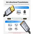 thumbnail image 3 of TianQi 4K DisplayPort to HDMI Adapter & 4K DisplayPort to HDMI Cable 10FT, 3 of 5