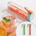 thumbnail image 3 of Creative One Hand Press Ice Cube Tray 6 Grid Silicone Mold Easy Pop Out Ice Maker For Freezer, 3 of 7