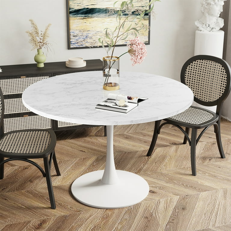 【送料無料】Marble Open 2Racks 90 / WH Amazon.com - AWQM 4-Piece Faux Marble Drop Leaf Dining Table with