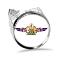 thumbnail image 1 of El Reino Unido emblema nacional Anillo de compromiso de boda de amor ajustable Unbranded  M, 1 of 3