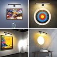 thumbnail image 3 of Lampe Murale Magnétique Rechargeable, Lampe Photo, Lampe Murale, Lampe de Peinture, Télécommande à Commande Tactile, 3 Températures de Couleur Réglables, Gradation Continue, avec Minuterie 0,5 H/1 H/2 H, 3 of 7