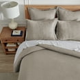 thumbnail image 3 of Levtex Home - Reede Muslin Taupe Comforter Set - King Comforter + Two King Pillow Cases - Muslin - Taupe - Comforter (106 x 94in.) and Pillow Cases (36 x 20in. ) - Cotton, 3 of 5