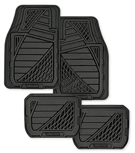 Ensemble de tapis en caoutchouc haut de gamme de Goodyear, noir Noir