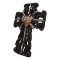 thumbnail image 5 of Rustic Sacred Heart Crown of Thorns And Spike Nails Faux Wooden Wall Cross Decor, 5 of 9