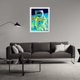 thumbnail image 3 of Stephen Chambers 19x24 White Modern Wood Framed Wall Art Titled - Buzz Moon 20, 3 of 6