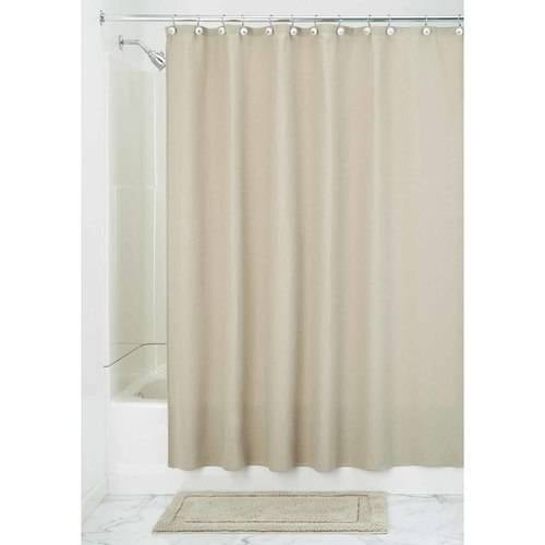 InterDesign York Fabric Shower Curtain, Wide 108