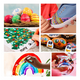 thumbnail image 2 of 48 Colores Marcadores Acrílica Pincel Plumones Punta Pincel estuche Malubero Blanco, 2 of 5