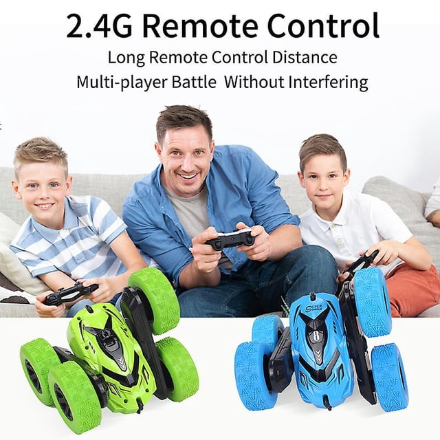 4wd Rc Car 2.4g Radio Remote Control Car 1:24 Double Side Rc Stunt Cars 360 Reversal Vehicle Model Toys For Children Boy Kids