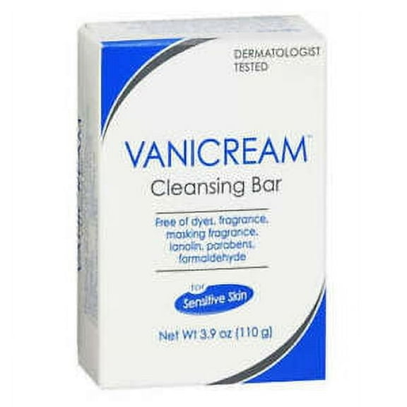 Vanicream Cleansing Bar For Sensitive Skin 3.9 Oz