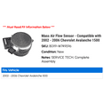 thumbnail image 2 of Mass Air Flow Sensor - Compatible with 2002 - 2006 Chevy Avalanche 1500 2003 2004 2005, 2 of 2
