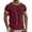 Wine, variant on Men's Linen T Shirts Lightweight Short Sleeve Casual Crew Neck T-Shirt Soft Breathable Plain Shirts Summer Beach Workout Athletic Tee