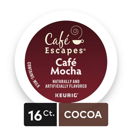 Café Escapes Café Mocha Keurig Single-Serve K-Cup Pods, 16 Count