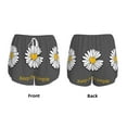 thumbnail image 6 of Goofa Keep Life Simple Daisy Flower Printed Women 2 in 1 Running Shorts,Quick Dry Athletic Workout Shorts,High Waisted Athletic Shorts with Liner Pockets-X-Large, 6 of 9