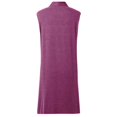 thumbnail image 4 of Yuhangmm Summer Cardigans for Women Lightweight Women's Long Sweater Vests Sleeveless Open Front Cardigan Tunic Top Coat Fall Winter Outfits Hot Pink L, 4 of 5