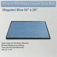 thumbnail image 4 of JML Miracle Mat Magic Carpet Door Welcome Entry Mat for Home Kitchen Rug Regular Blue 35x20 Polyster, 4 of 5