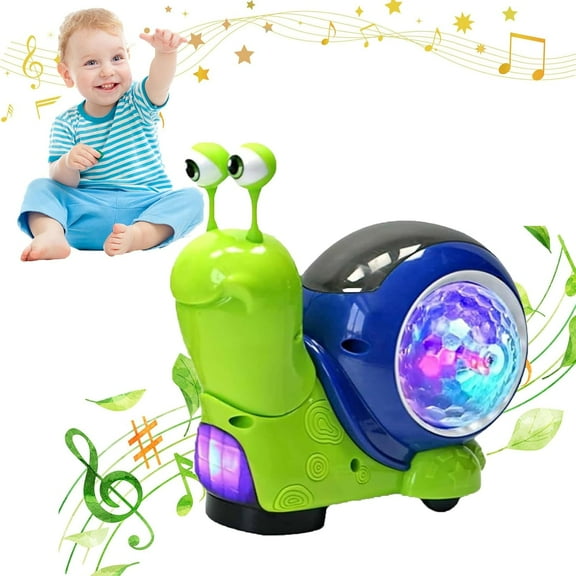 YEAHIBABY-Baby Crawling Toys | Musical Snail Baby Toy, Infant Tummy Time | Crawling Toys | Learning Crawl and Walking | Toddler Birthday Gift