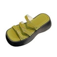 thumbnail image 5 of Women Platform Slide Sandals Summer Streets House Slippers Platform Slippers 35, 5 of 7
