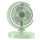 thumbnail image 3 of Ventilador de escritorio USB, ventilador de mesa portátil pequeño, silencioso, recargable, con luz para el hogar, viajes, oficina, verde, 3 of 14