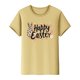 thumbnail image 4 of Mujeres Manga Corta de Verano Tops Pascua Impresa Cuello Redondo, Blusa de Moda Casual para la Primavera, 4 of 5