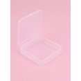thumbnail image 3 of 2pcs Clear Mini Stationery Storage Box, Simple Multi-purpose Desk Holder For Office, School, Student, 3 of 5