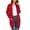 Red, variant on Women Solid Sweater Open Front Long Sleeve Knit Cardigan Casual Sweaters with Pockets,Red 2XL