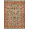 thumbnail image 1 of Unique Loom Sahand Tribal Geometric Rug 9' x 12' Rectangle Light Blue/Red, 1 of 10