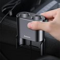 thumbnail image 3 of Kuymtek Divisor Enchufe para Encendedor Coche Carga Rápida 5V/3.1A 2 USB (negro), 3 of 9