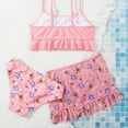 thumbnail image 5 of Little Girls Swimsuits Summer Print Beach Swimwear Swimming 3PC Clothes Bikini Sets with Skirt Size 5-6T, 5 of 6