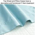 thumbnail image 6 of BedTite 300 Thread Count Cotton 4-Piece Queen Sheet Set - Light Blue, 6 of 7