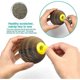 thumbnail image 3 of Brillar Juguete para gatos Bolas interactivas para gatos con hierba gatera Juguetes con hierba gatera Bolas rascadoras para gatos de interior Bolas para gatos en papel corrugado Bola cazador, 3 of 5