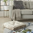 thumbnail image 3 of 24" Beige Silky Soft Velvet Throw Pillow, 3 of 4