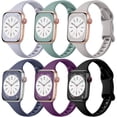 thumbnail image 1 of correas de reloj deportivo de silicona compatibles con Lerobo para Apple Watch de 38 a 49 mm, 1 of 7