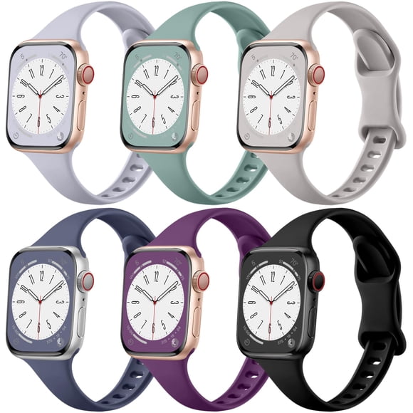 correas de reloj deportivo de silicona compatibles con Lerobo para Apple Watch de 38 a 49 mm