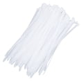 thumbnail image 1 of Bridas de nailon, 100 bridas para cables de 250 libras, bridas para cables de alta resistencia, bridas para cables blancas, funcionalidad versátil, 1 of 9