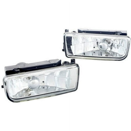 Fog Light For 92-98 BMW 3 Series Clear Lens, Pair
