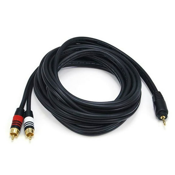 Monoprice Premium 5599 10' RCA Audio/Video Cable Black 105599