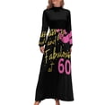 thumbnail image 2 of Vestido largo para mujer para el 60 cumpleaños Ropa de mujer Ropa de mujer Vestido de noche para mujer, 2 of 5
