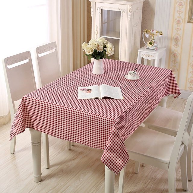 tablecloth simple pastoral Plaid geometric rectangular tea table tablecloth tablecloth manufacturers