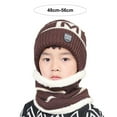 thumbnail image 3 of CSChome Girls Hat Scarf Set Children Hat Scarf Set - Letter Printed Thickened Elastic Warm Non-Slip Soft Dome, 3 of 7