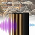 thumbnail image 6 of Wood Slat Acoustic Panels for Wall 3D Fluted Sound Absorbing Panel with Wood Finish Slat Wall Panels Home Decor Bedroom Sound Blocker Room Decor Sound Deadening Panels, 7.87"x94.48",Teakwood, 4 PCS, 6 of 7