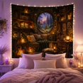 thumbnail image 2 of Magical Interior Resembling with Study Library Nook Nestled, Serene Fantasy for Plant Lovers, Indoor Plant Wall Decor, Mother'S Day Gift, Tapestry Wall Hanging for Bedroom and Dorm, 2 of 7