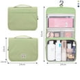 thumbnail image 2 of Vintage Man Bathroom Accessories Portable Simple Square Nylon Travel Toiletry Bag Makeup Case Women Cosmetic Bag Hook Storage Bag BLUE, 2 of 8
